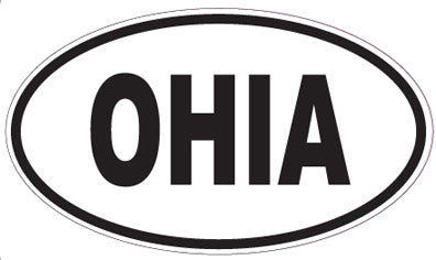 OHIA - Oval Sticker