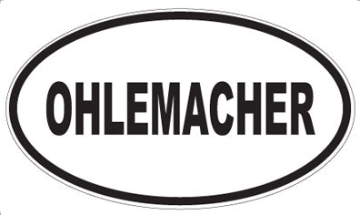 OHLEMACHER - Oval Magnet