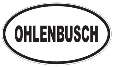 OHLENBUSCH - Oval Sticker