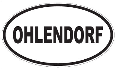 OHLENDORF - Oval Sticker