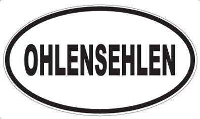 OHLENSEHLEN - Oval Magnet