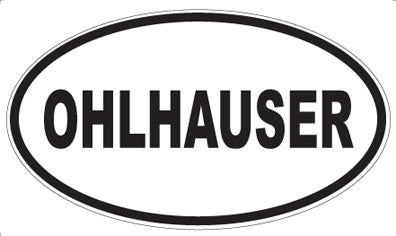 OHLHAUSER - Oval Sticker