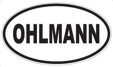 OHLMANN - Oval Sticker