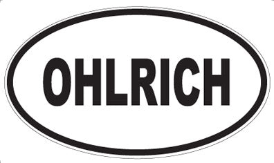 OHLRICH - Oval Magnet