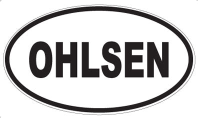 OHLSEN - Oval Sticker