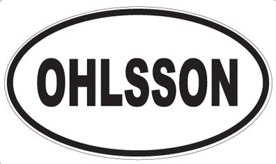OHLSSON - Oval Sticker