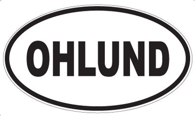 OHLUND - Oval Sticker