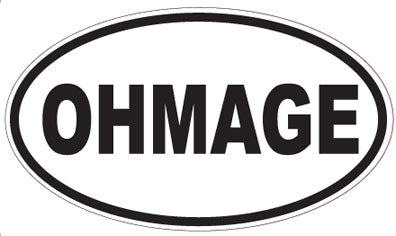 OHMAGE - Oval Sticker