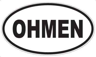 OHMEN - Oval Sticker
