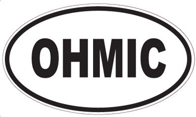 OHMIC - Oval Sticker