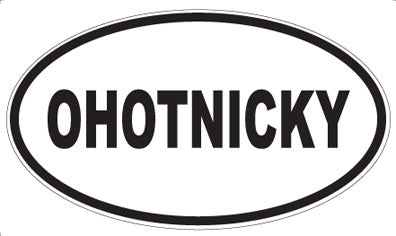 OHOTNICKY - Oval Sticker