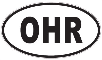 OHR - 3 Letter Initials Oval Sticker