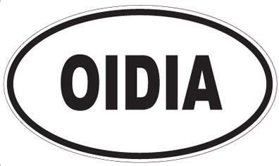 OIDIA - Oval Sticker