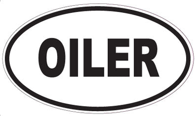 OILER - Oval Sticker