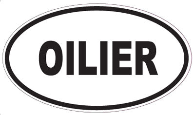 OILIER - Oval Sticker