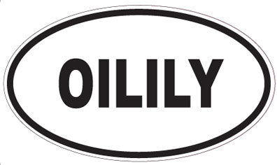 OILILY - Oval Sticker