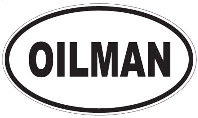 OILMAN - Oval Sticker