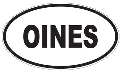 OINES - Oval Magnet