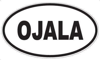 OJALA - Oval Sticker