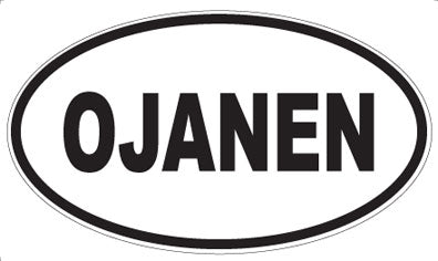 OJANEN - Oval Sticker