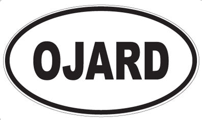 OJARD - Oval Sticker