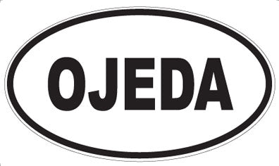 OJEDA - Oval Magnet