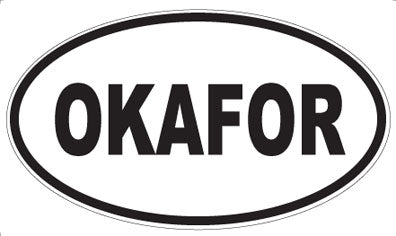 OKAFOR - Oval Sticker