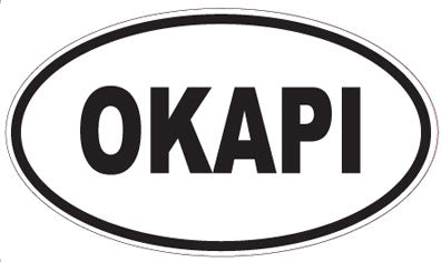 OKAPI - Oval Sticker