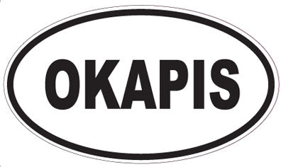 OKAPIS - Oval Sticker