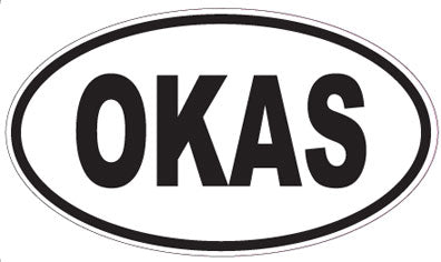 OKAS - Oval Sticker