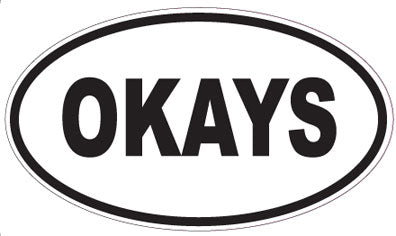 OKAYS - Oval Magnet