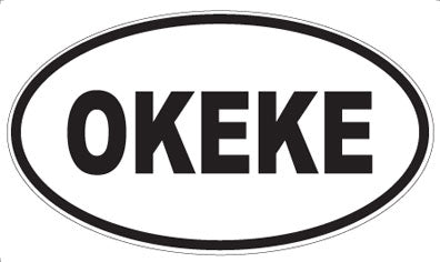 OKEKE - Oval Sticker