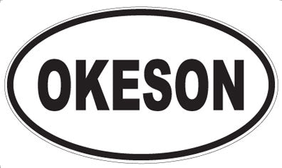 OKESON - Oval Sticker