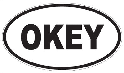 OKEY - Oval Sticker