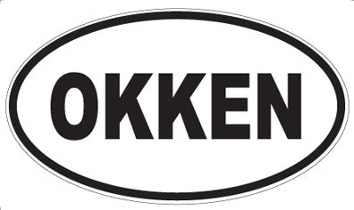 OKKEN - Oval Sticker