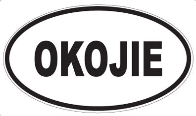 OKOJIE - Oval Sticker