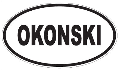 OKONSKI - Oval Sticker