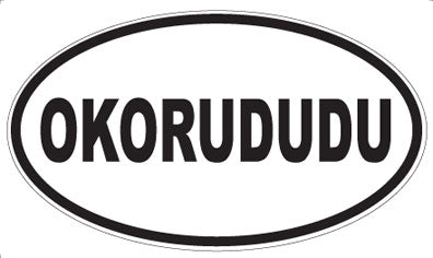 OKORUDUDU - Oval Sticker