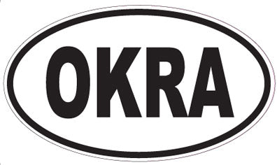 OKRA - Oval Sticker