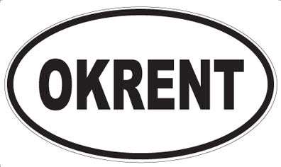 OKRENT - Oval Magnet
