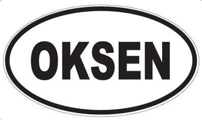 OKSEN - Oval Sticker