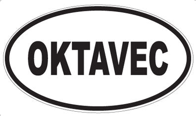 OKTAVEC - Oval Sticker