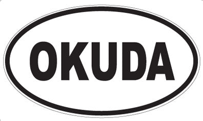 OKUDA - Oval Sticker