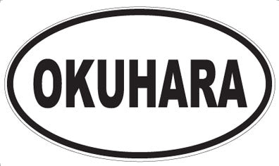 OKUHARA - Oval Sticker