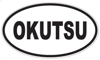 OKUTSU - Oval Sticker