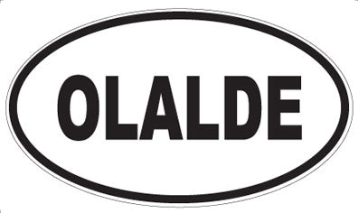 OLALDE - Oval Sticker