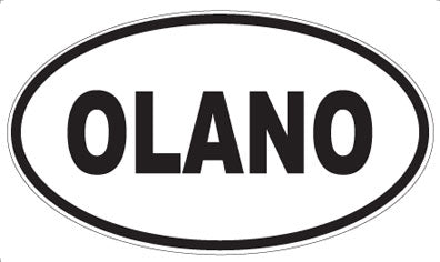 OLANO - Oval Sticker