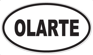 OLARTE - Oval Sticker