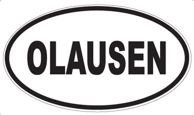 OLAUSEN - Oval Sticker