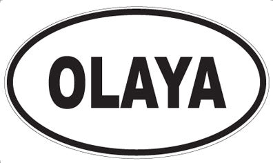OLAYA - Oval Sticker
